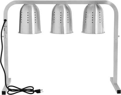 Commercial Countertop Food Heat Lamp Freestanding 3 Bulb Warmer