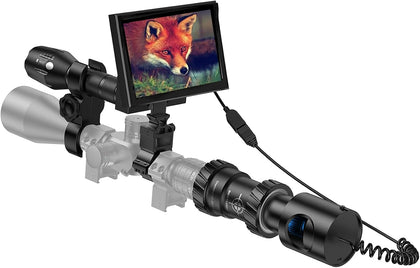 DIY Rifle Night Vision Scope with CCD and Flashlight for Riflescope Hunting