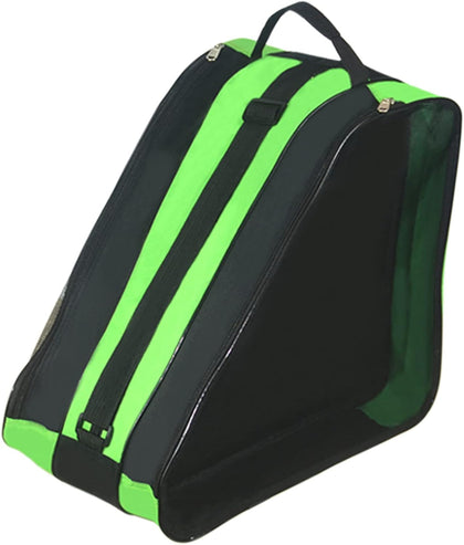 Roller Skate Bag - Adjustable Shoulder Strap Ice Skate Bag for Girls, Boys & Adults - Large Capacity Fits Quad