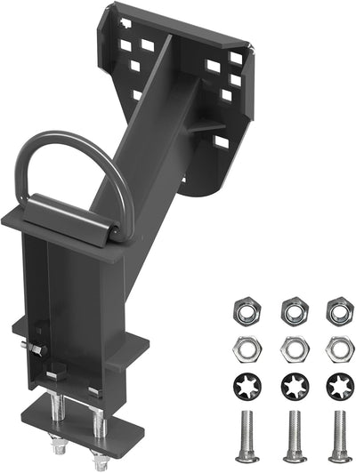 Stake Pocket Spare Tire Carrier with D-Ring,Heavy Duty