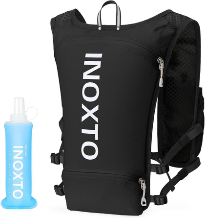 INOXTO Running Hydration Vest ,Lightweight Insulated Pack with 250ml Soft Flask Daypack for Hiking Trail Running
