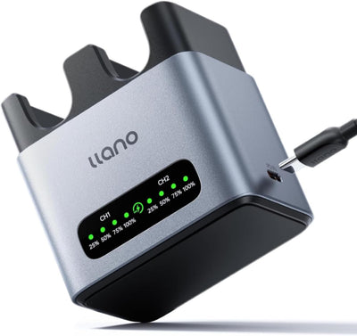20W LP-E6P LP-E6NH Battery Charger: Fast Dual Slot for Canon Camera Batteries Canon EOS R5/R6/R7 Mark II, 5D/6D/7D