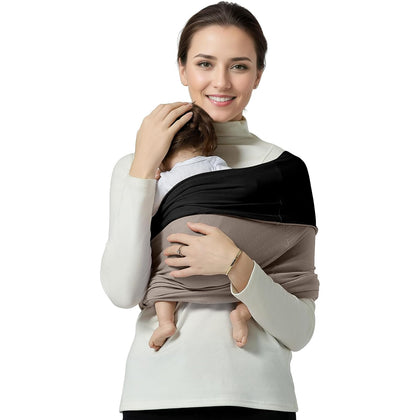 Baby Wrap Carrier, Lightweight Baby Wearing Wraps for Newborn and Infant, Soft Swaddle Holder Carrier, Cozy Baby