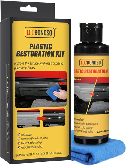 Plastic Restorer for Cars, Black Trim Restorer, 150ml /5 fl oz | Back to Black Plastic Restorer for Car Interior