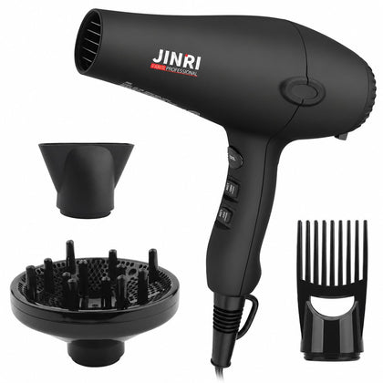 1875w Professional Tourmaline Hair Dryer, Salon Hair Blow Dryer | Negative Ionic, DC Motor Light Weight, Low Noise
