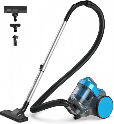 Canister Vacuum Cleaner for Home, 16Kpa Corded Vacuum Cleaner | Washable HEPA Filter, 12.14 ft Automatic Retractable