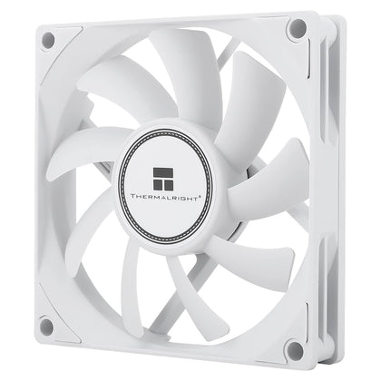 Thermalright TL-8015W CPU Cooling Fan - 80mm Slimline Computer Case Cooler, Quiet 4pin PWM, 2200RPM Speed, 15mm Slim (White)