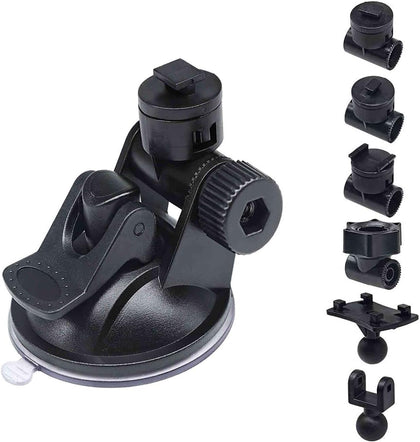 S40 Dash Cam Suction Mount (3rd Gen) with10pcs 360 Rotating Joints Compatible for Rexing, Old Shark, Yi, TOGUARD