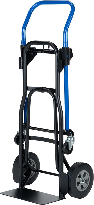 Trucks 3 in 1 Quick Change Steel Convertible Hand Truck with Nose Extension, 500 lbs. Capacity (JDCJ8523EN)