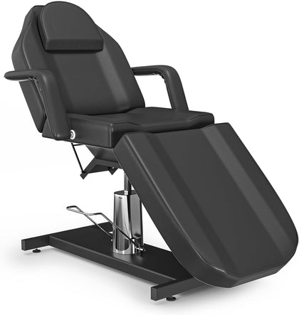 Black Hydraulic Tattoo Chair for Client Spa Bed for Esthetician