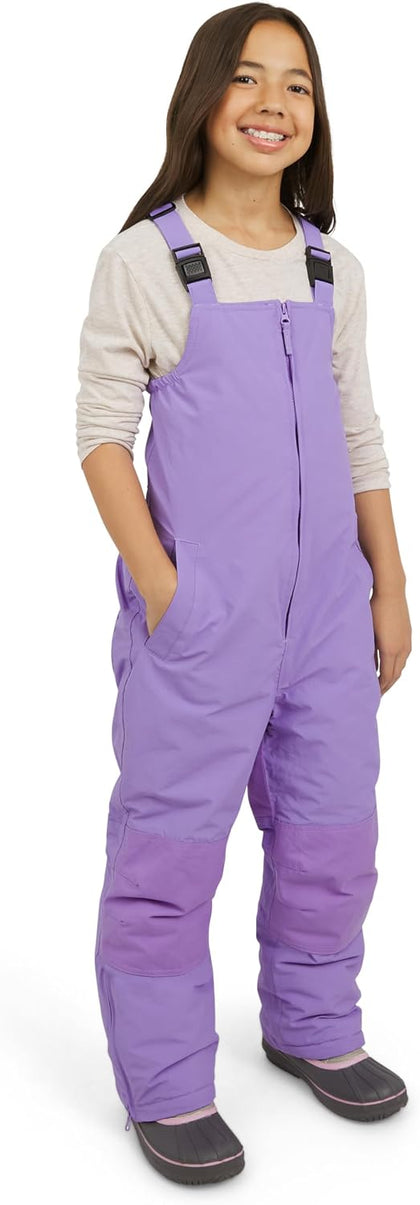 Unisex Kids Squall Waterproof Adjustable Insulated Iron Knee Snow Bib Overalls