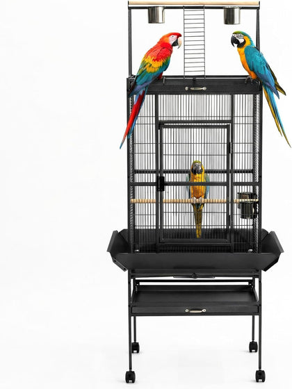 69Inch Bird Cage with Play Top, Extra Large Bird Cage