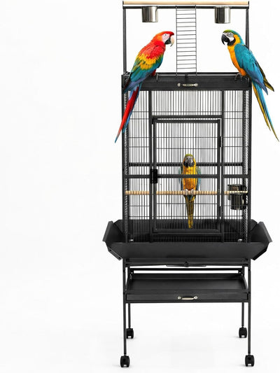 69Inch Bird Cage with Play Top, Extra Large Bird Cage