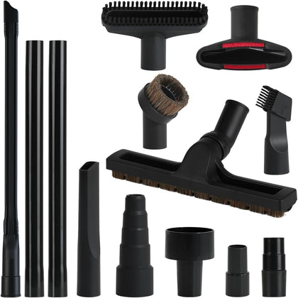 Universal Vacuum Attachments Kits for Shop Vac, 2 1/2" to 1 1/4" Vacuum Adapter, 1 7/8" to 1" Hose Adapter Dust Brush