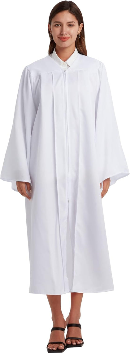 Unisex Matte Choir Robe for Church baptism robes for water baptism,Graduation Gown Judge Pastor Robes