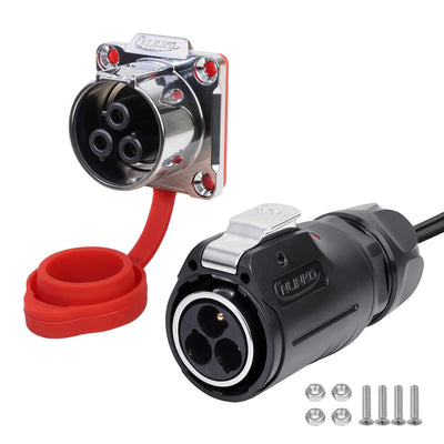 CNLINKO LP-24 3 Pin IP68 Waterproof Circular Connector Plug with 1M Cable