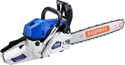 20 Inch Gas Chainsaw 62cc Gasoline Powered Chain Saw 2-Stroke Handheld Cordless Petrol Chainsaws for Cutting Wood