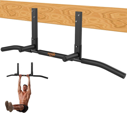 Joist Mount Pull Up Bar, Wall Mount Pull Up Bar for Doorway | Home Gym Workout Equipment, Heavy Duty Steel Construction