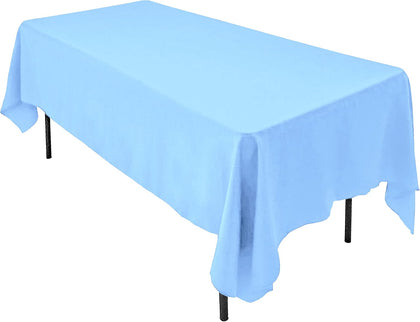 60 x 102-Inch Rectangular Polyester Tablecloth - Made in USA - Wrinkle-Resistant, Flame Retardant, Durable Party