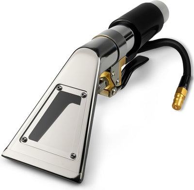 Upholstery Carpet Extractor Wand with Viewing Window for Mytee/Shop Vac | 1.5" Stainless Detailing Hand Wand, Brass
