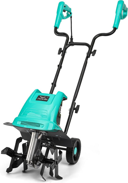 12'' 10.5AMP Corded Electric Garden Roto Tiller Cultivator Powerful | Electric front tine tiller lightweight, Metal
