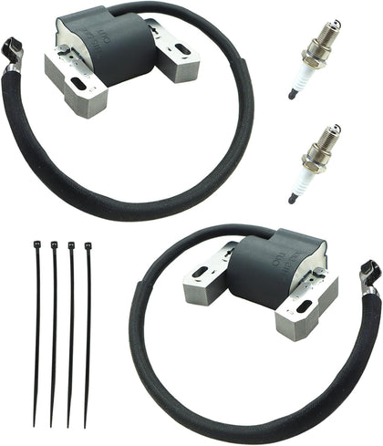 2 Sets of 592846 Ignition Coil Module Compatible with BS Intek V-Twin 18-22HP Lawn Mowers Engine