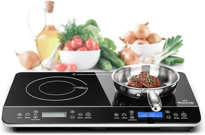 LCD Portable Double Induction Cooktop 1800W Countertop Burner 9620LS