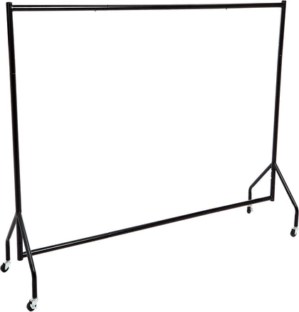 Heavy Duty Portable Rolling Garment Rack, Hanging Clothes Organizer Rail for Display and Storage, Easy to Assemble