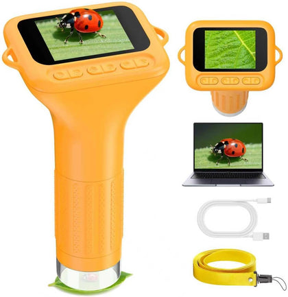 1000X Portable Handheld Digital Microscope for Kids with HD2.0 IPS Screen | 50X-1000X Magnification, STEM Educational