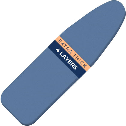 Ironing Board Cover and Pad Extra Thick Heavy Duty Padded 4 Layers, Silver Coated Ironing Board Cover, Non Stick