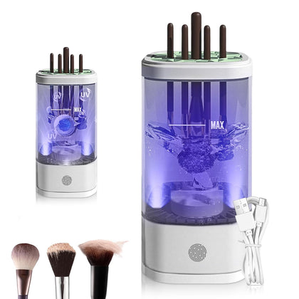 Electric Makeup Brush Cleaner, 9000 RPM Wash and Air-Dry
