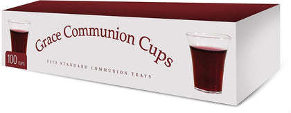 Communion Cups - Plastic Disposable Fits Communion Trays - 100 Pack