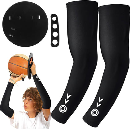 Basketball Shooting Trainer Kit Basketball Training Sleeve with Off-Hand Trainer Shooting Aid Accessories Improves