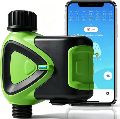 Smart WiFi Hose Timer No Hub Required, App-Controlled Sprinkler Timer for Garden Hose, Automatic Watering Timer for