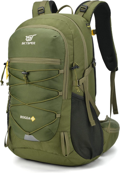 Hiking Backpack for Men Women, 35L Lightweight Travel Daypack, Outdoor Camping Back Pack with Multiple Compartments