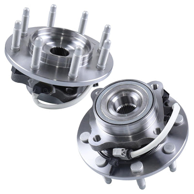 2PC 515058 4WD Front Wheel Bearing Hub Assembly Fit for 00-06 Suburban 2500