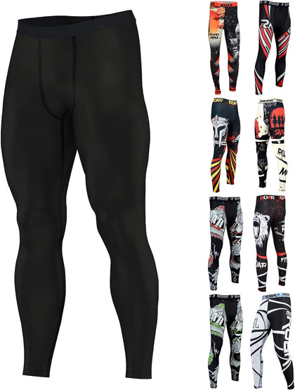 Compression Pants Men MMA Leggings No-Gi Grappling Spats BJJ Pants Compression Tights Jiu Jitsu Spats