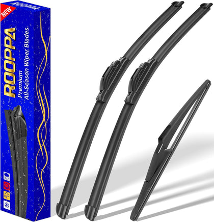 3 wipers Replacement for 2008-2013 Nissan Rogue/2014-2015 Nissan Rogue select, Windshield Wiper Blades Original