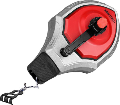 Pro Chalk Line Tool, 100ft Chalk Reel with 6:1 Gear Ratio, Aluminum Chalk Box and Construction String Line, Carpentry