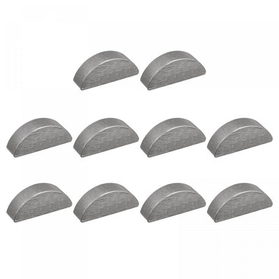 uxcell Woodruff Keys, 10pcs Steel 7mm Width x 11mm Height x 28mm Diameter Semicircle Keys