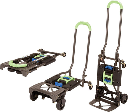 Shifter Multi-Position Folding Hand Truck and Cart, 300 lb. Weight Capacity, Green, 12222PBG1E