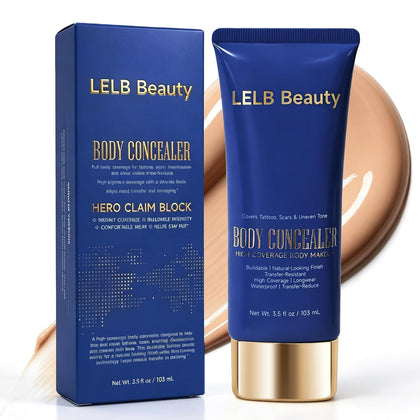 Tatoo Cover Up Concealer Full Coverage Waterproof for Leg Natural 3.5oz