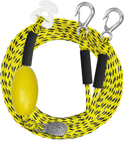 Heavy Duty Boat Tow Harness for Tubing, Self Centering Tow Harness, 360° Rotating Pulley & Large Hooks – Floating