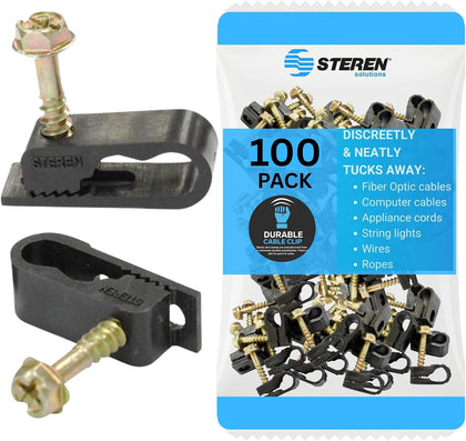Coaxial Cable Clips - Cable Holder - Siding Clips for Hanging - Cord Holder for Desk - Cable Clamps - Cord Clip