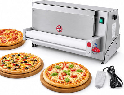 Commercial Pizza Dough Roller Machine, 450W Electric Dough Sheeter Machine Automatic Pastry Press Making Machine, 260
