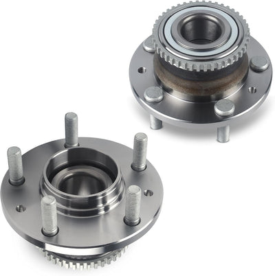 Autoround Pair 512271 Rear Wheel Bearing and Hub Assembly Compatible with Ford Fusion 2006-2012, Mazda 6 2003-2008, Lincoln MKZ 07-12/ Zephyr 06, Mercury Milan 06-11 FWD, 5 Lug w/ABS