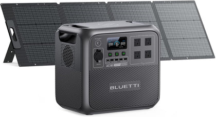 AC180 Solar Generator with 200W Solar Panel Included, 1152Wh 1800W | LFP Battery w/ 4 1800W (2700W Peak) AC Outlets