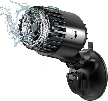 Aquarium Wave Maker 1200GPH with Powerful Suction Base Fish Tank Wavemaker Submersible Circulation Pump Powerhead