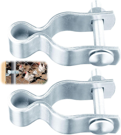 Gate Frame Hinges Fit 1-3/8" OD, Galvanized Chain Link Fence Gate Hinges