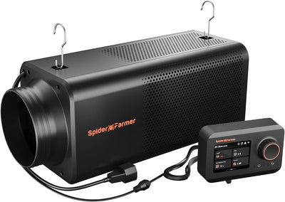 6" Inline Fan & Carbon Filter Combo with GGS Controller | Inline Fan with Carbon Filter 2 in 1, 345 CFM, 4000RPM Air